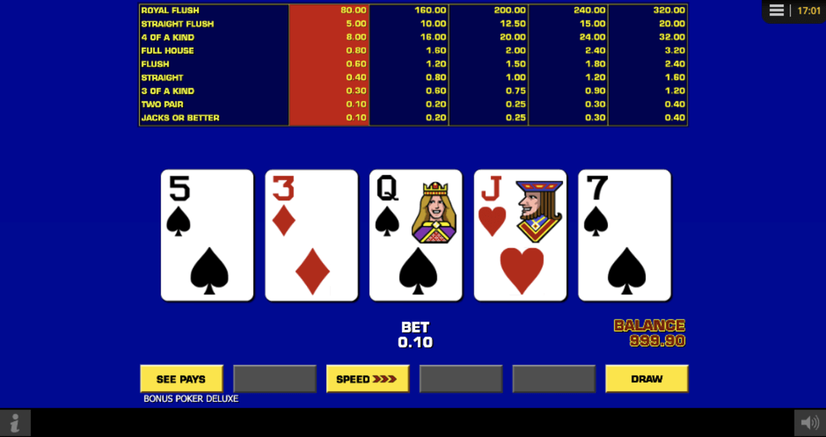Game King Video Poker Online Game